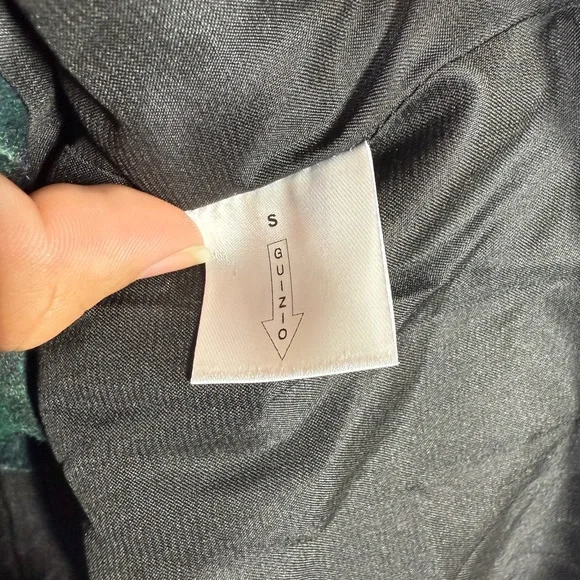 Danielle Guizio Plaid Oversized Wool Blend Blazer Size Small